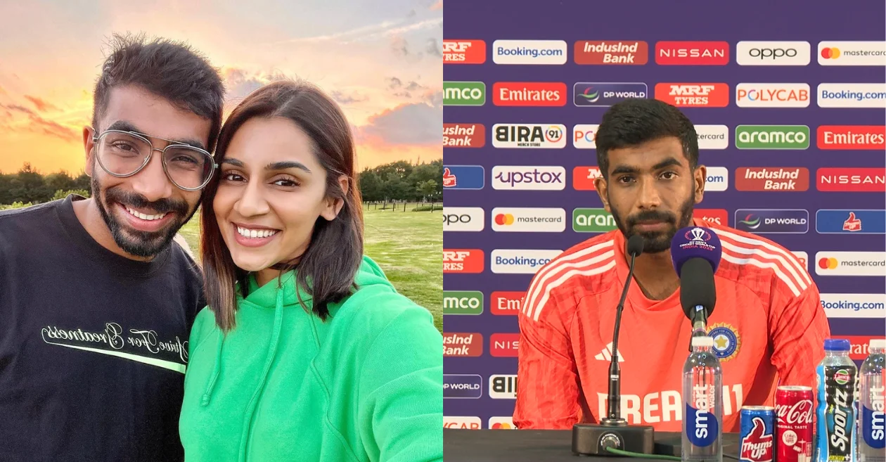 Jasprit Bumrah and his wife Sanjana Ganesan