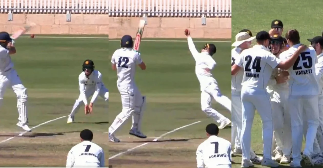 Cameron Bancroft takes a stunning catch in Sheffield Shield