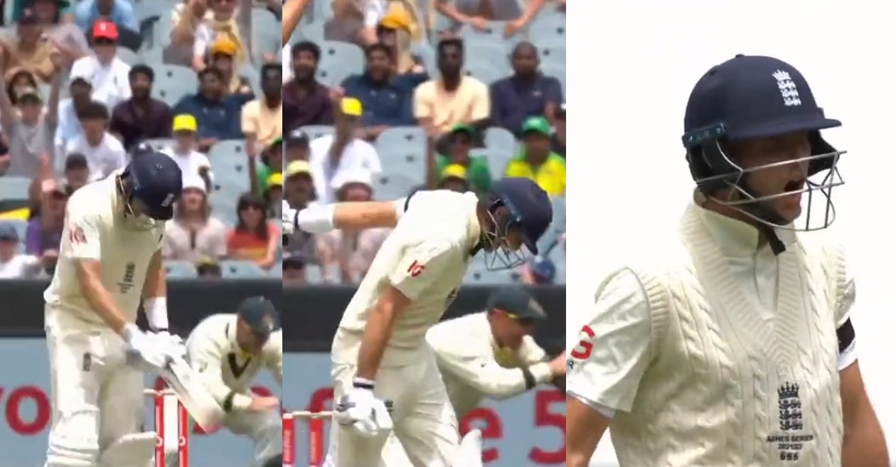 Joe Root fumes after getting dismissed by Mitchell Starc