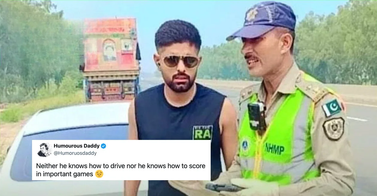 Babar Azam fined for over speeding