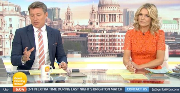 Ben Shephard and Charlotte Hawkins on Good Morning Britain