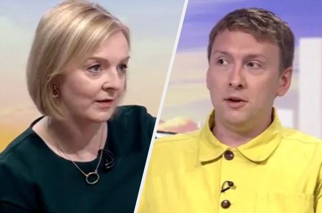 Liz Truss and Joe Lycett