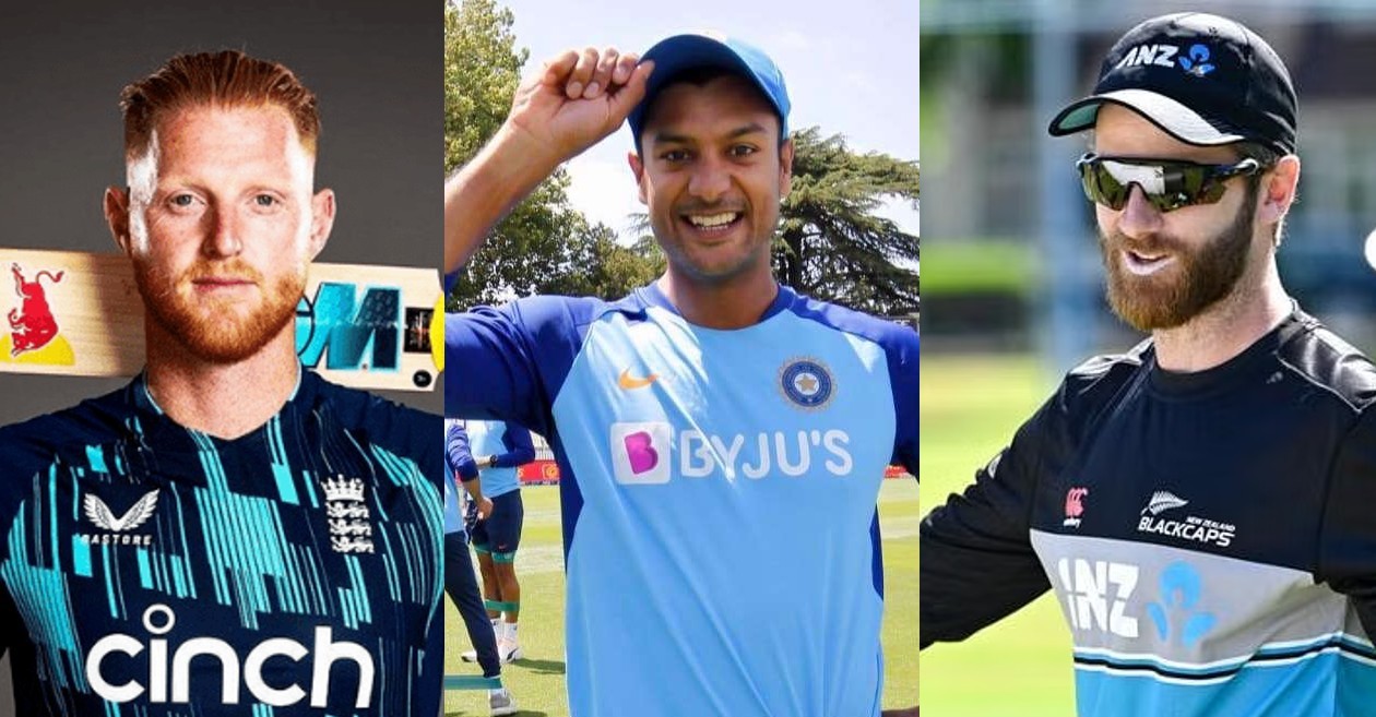 Ben Stokes, Mayank Agarwal, Kane Williamson