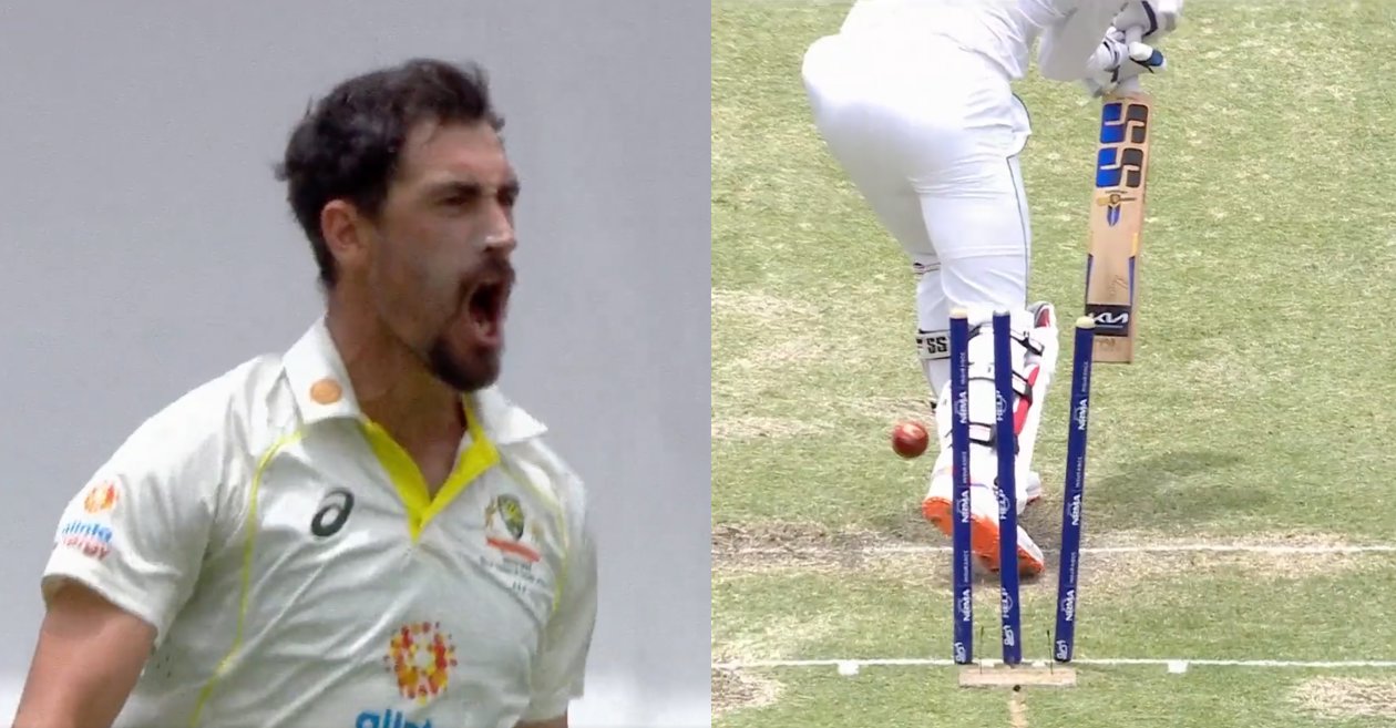 Mitchell Starc clean bowled Rassie van der Dussen