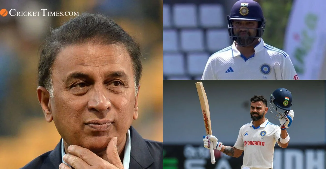 Sunil Gavaskar, Rohit Sharma and Virat Kohli