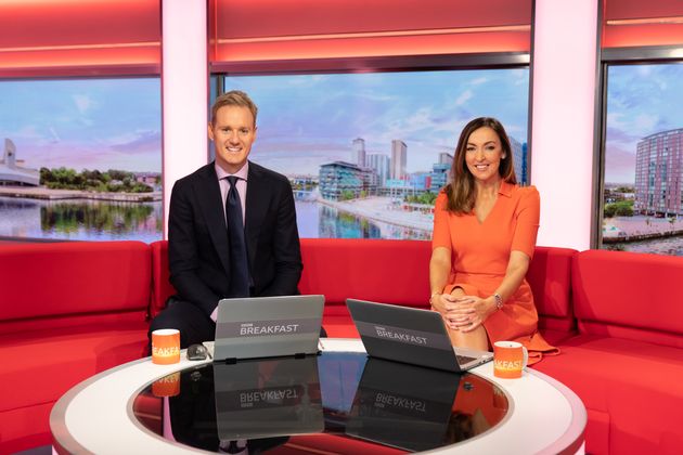 Sally with co-host Dan Walker