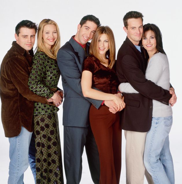The cast of Friends pictured in 1996