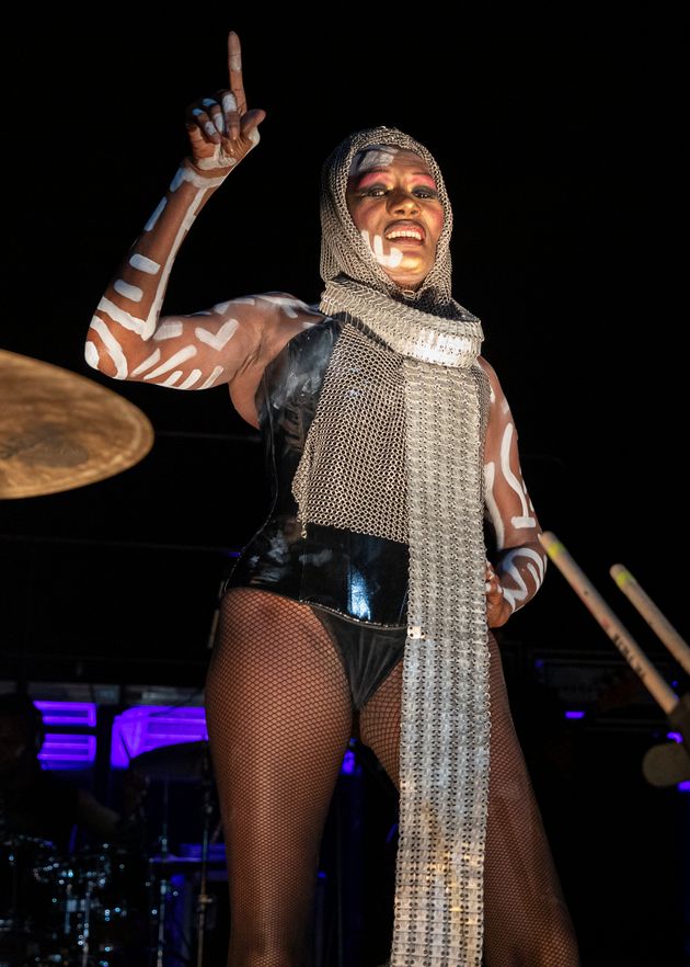 The always-outrageous Grace Jones