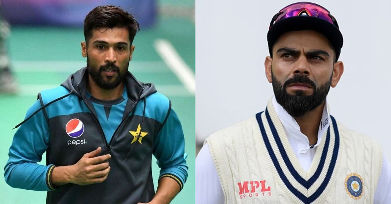 Mohammad Amir and Virat Kohli