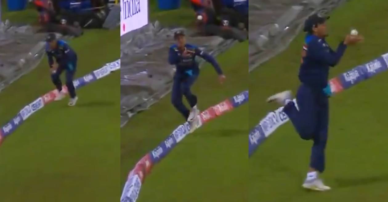 Rahul Chahar catch