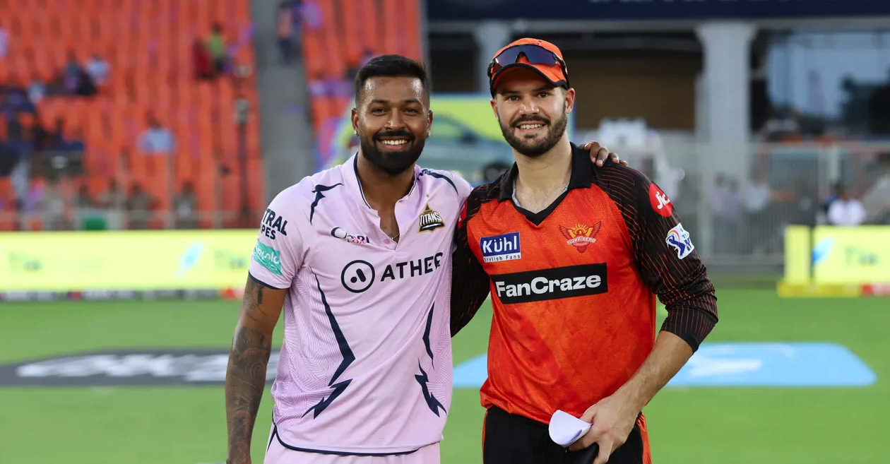 Gujarat Titans in lavender jersey