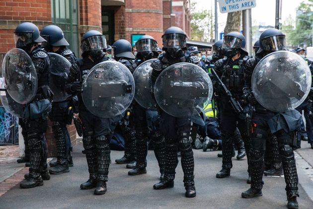 An anti vaccine protest on Tuesday September 21 in Melbourne, Australia