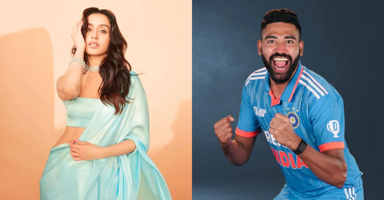 Shraddha Kapoor and Mohammed Siraj