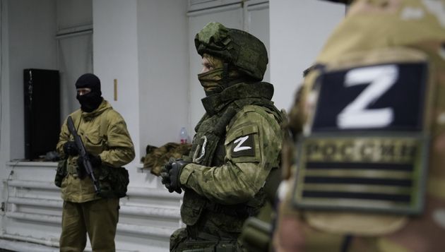 Civilians and volunteers receive shooting training by members of Russian army, in Russia