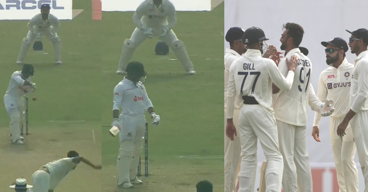 Jaydev Unadkat removes Zakir Hasan