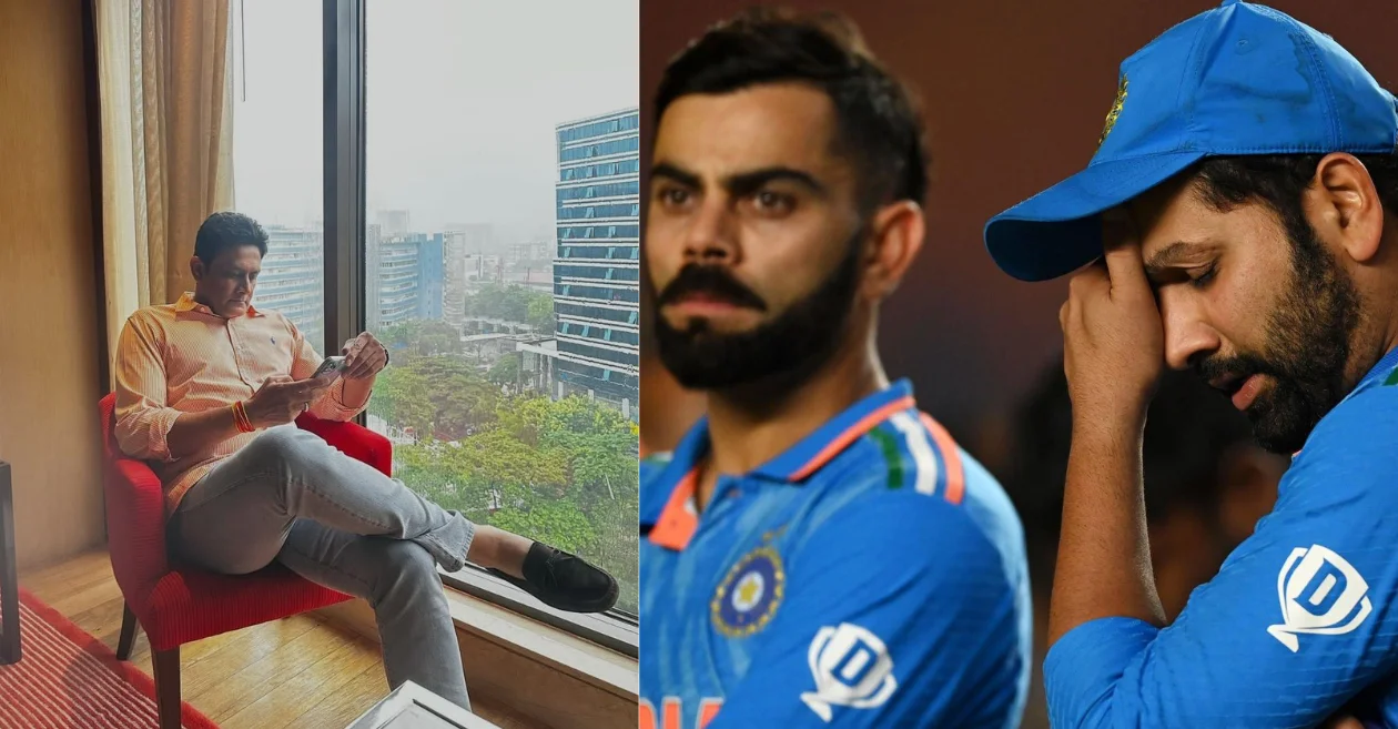 Anil Kumble, Virat Kohli and Rohit Sharma