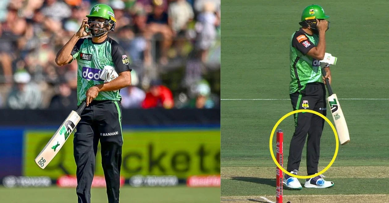 Haris Rauf forgets his cricket gears in BBL13