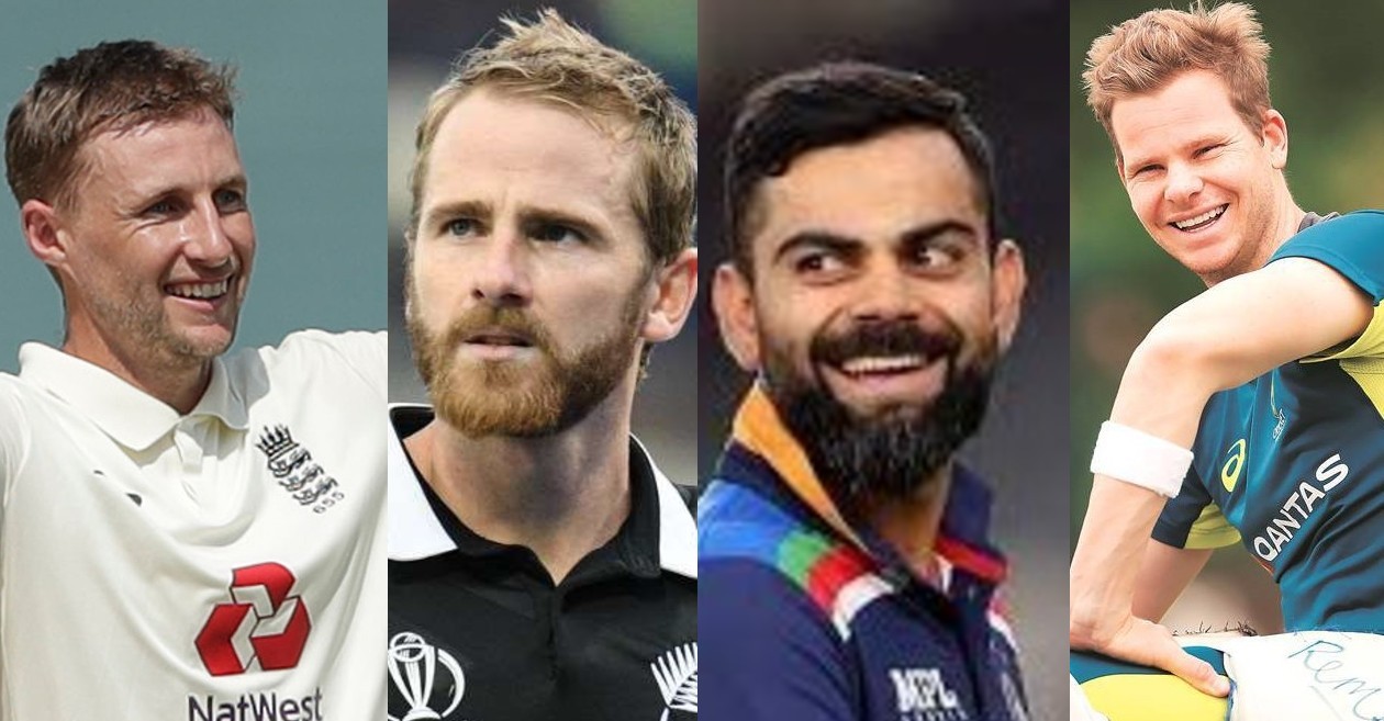 Joe Root, Kane Williamson, Virat Kohli and Steve Smith