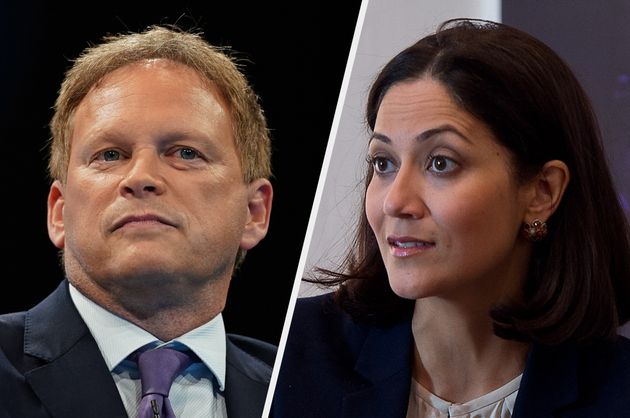 Transport secretary Grant Shapps and BBC Radio 4's Today programme host Mishal Husain