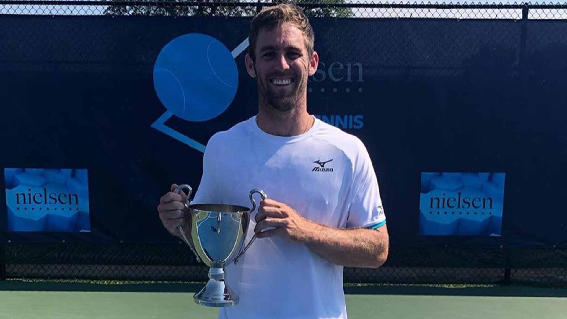 Bradley Klahn is crowned champion at the 2019 Winnetka Challenger.