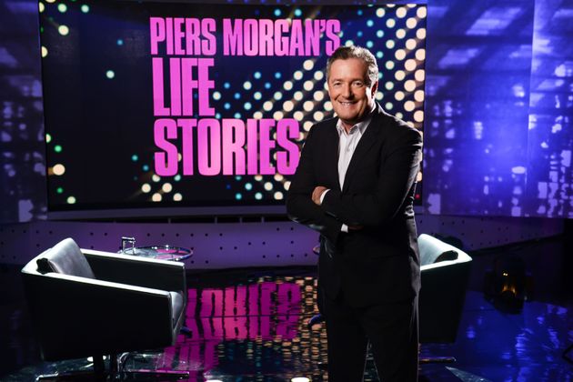 Piers Morgan on the set of Life Stories