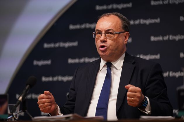 Governor of the Bank of England, Andrew Bailey: 