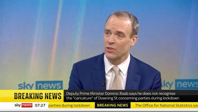 Raab has denied there was a culture of drinking in Downing Street, saying people worked 