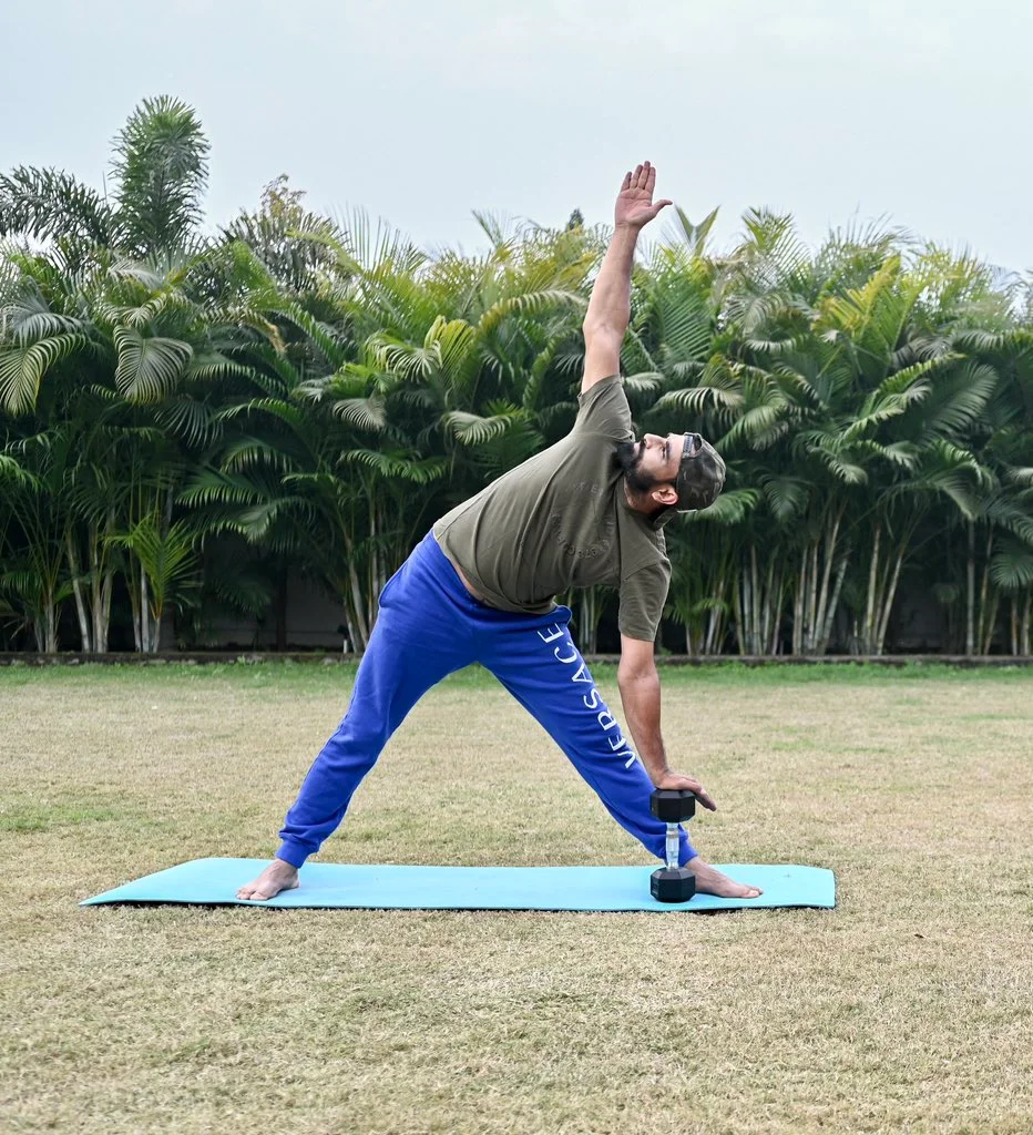 Mohammed Shami exercising