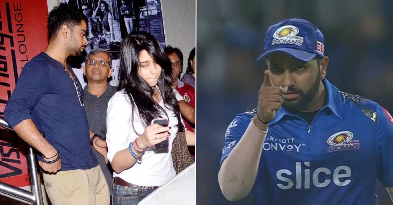 Virat Kohli, Ritika Sajdeh, Rohit Sharma