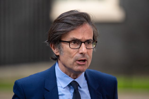 Robert Peston in Downing Street, London