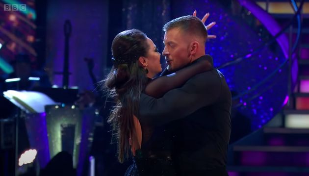 Katya and Adam Peaty on the dance floor