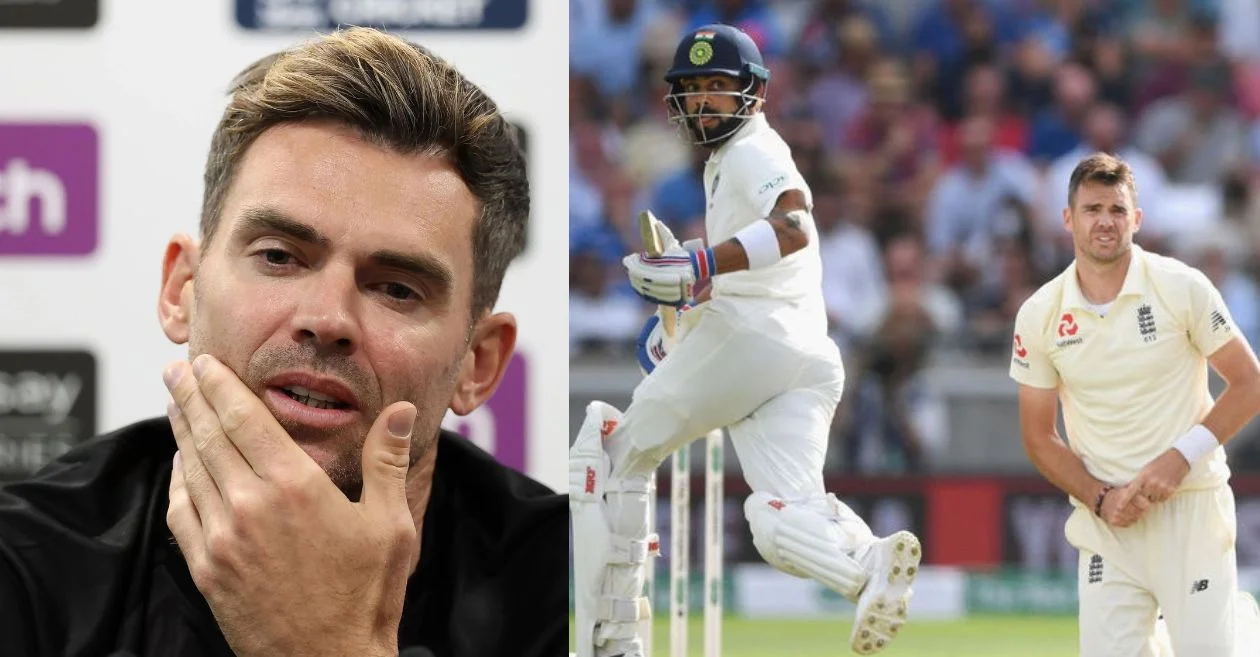 James Anderson and Virat Kohli