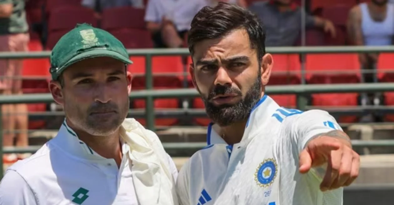 Dean Elgar and Virat Kohli