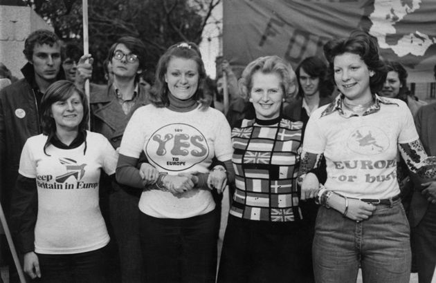 Thatcher campaigning in favour of the EEC