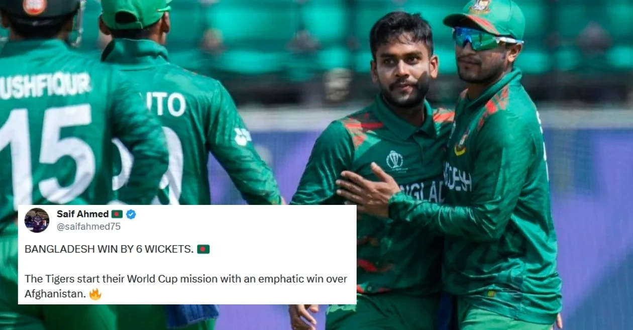 Bangladesh beat Afghanistan in ODI World Cup 2023