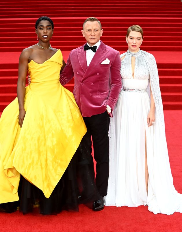 Lashana Lynch, Daniel Craig and Lea Seydoux