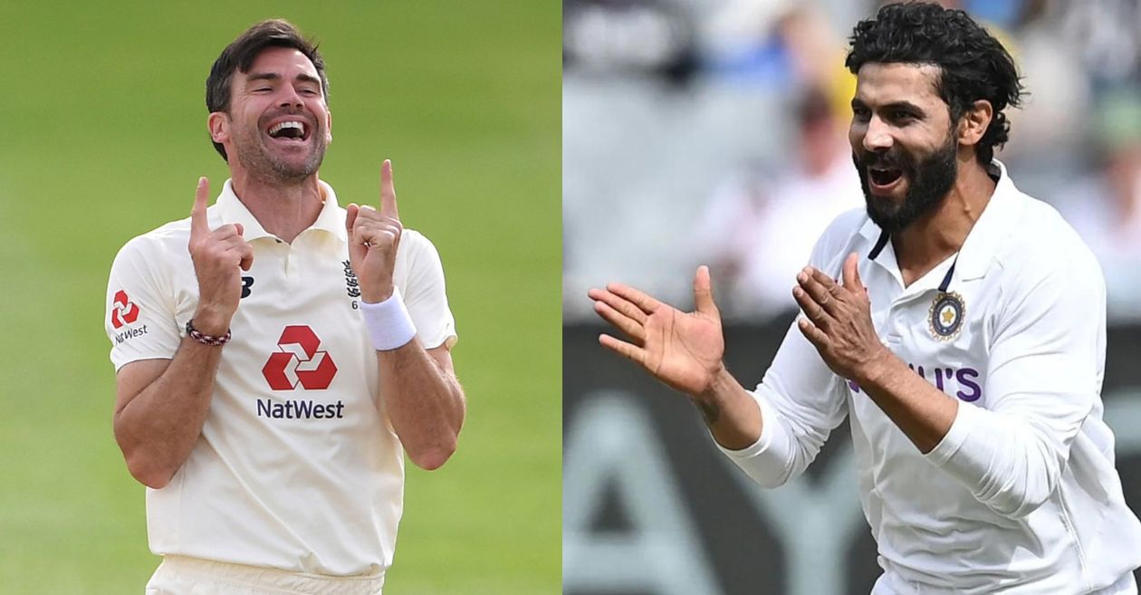 James Anderson and Ravindra Jadeja