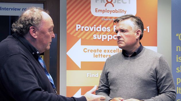 Shadow work and pensions secretary Jonathan Ashworth at the Big Help community group in Liverpool.