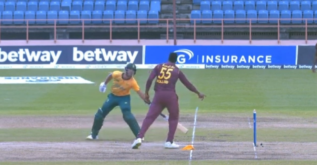 Kieron Pollard gives Mankad warning to Aiden Markram in 5th T20I