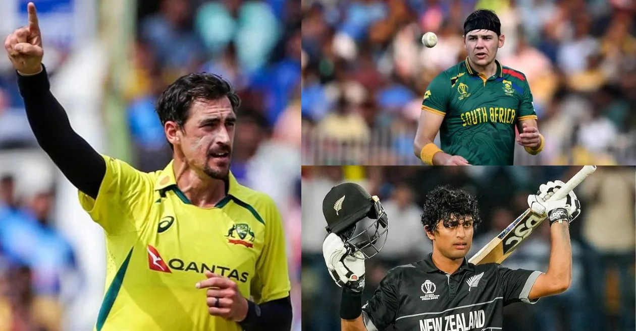 Mitchell Starc, Gerald Coetzee and Rachin Ravindra