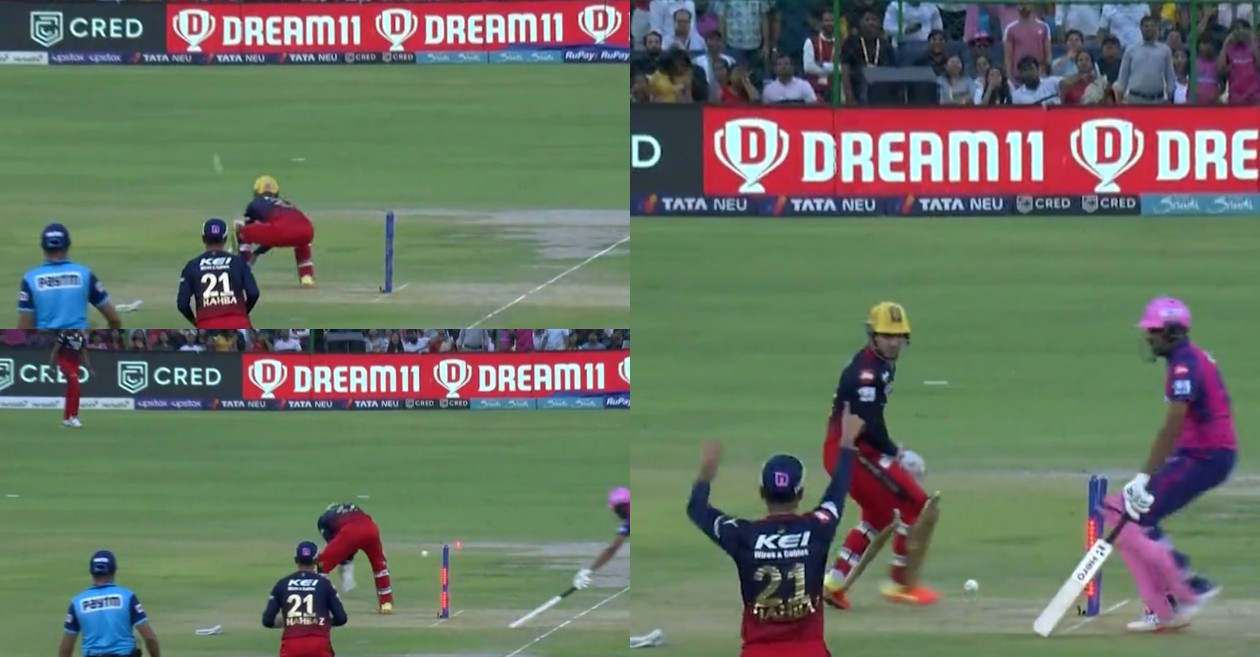 Anuj Rawat does an MS Dhoni-like run-out