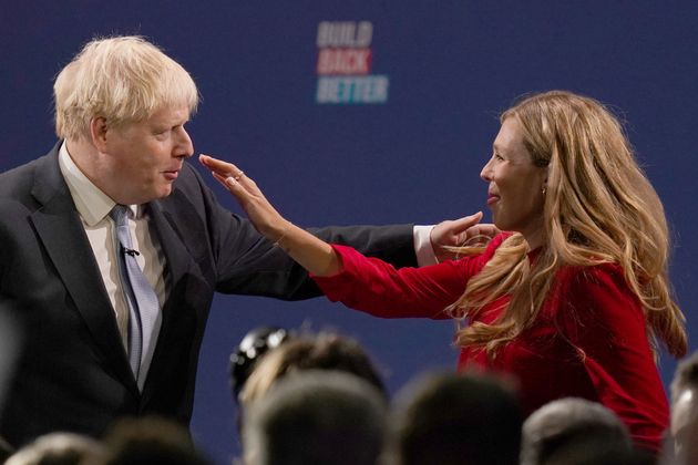 Boris Johnson and his wife Carrie Johnson