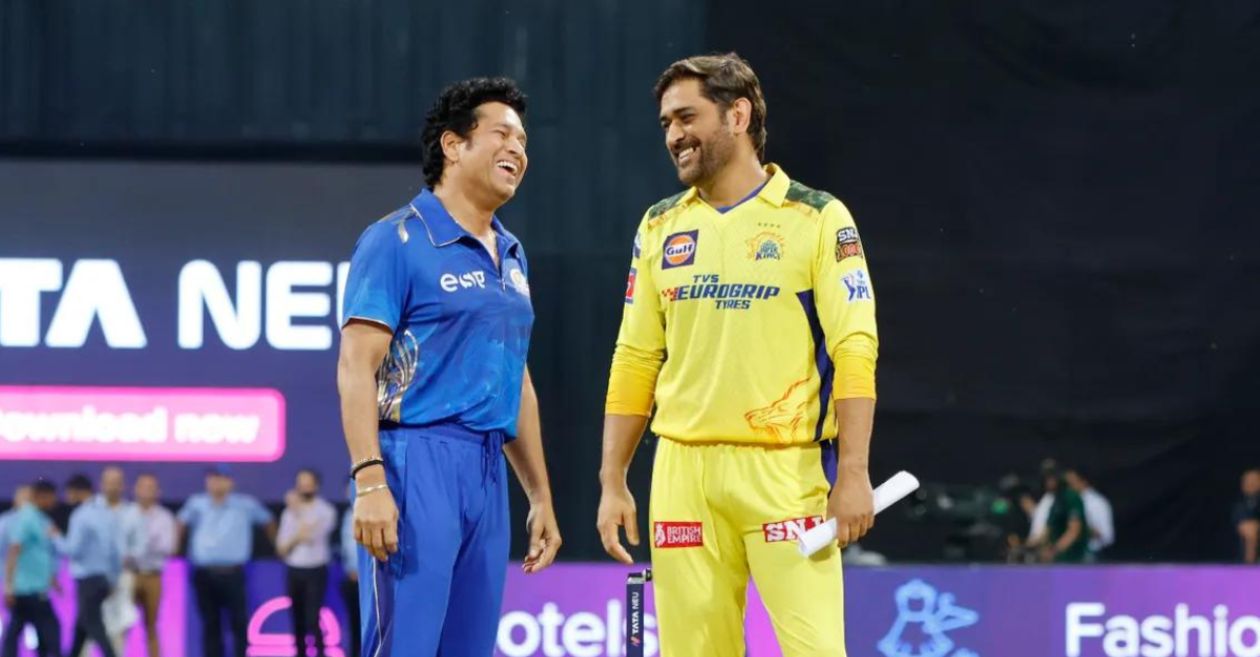 MS Dhoni and Sachin Tendulkar