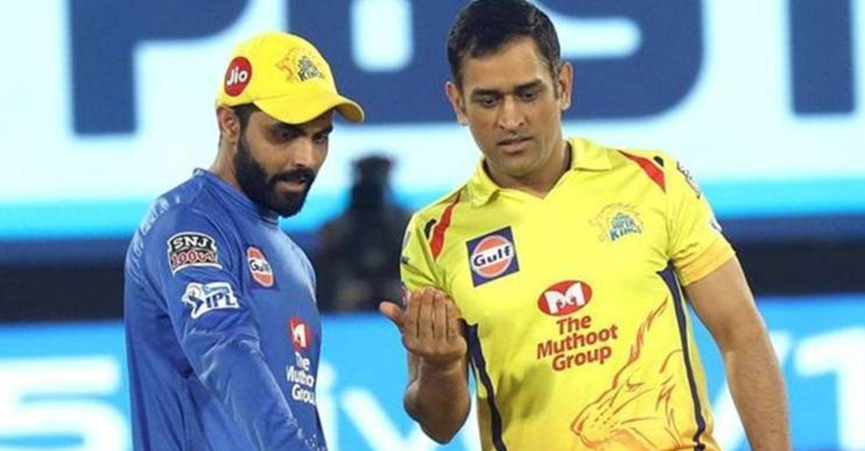 Ravindra Jadeja with MS Dhoni