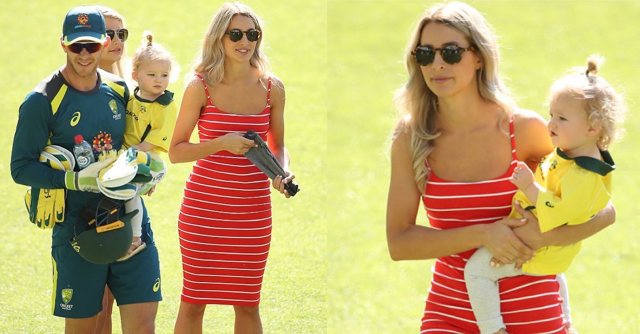 Tim Paine, Bonnie Paine with their daughter