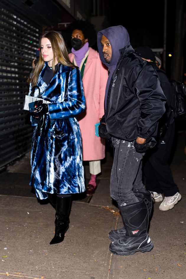 Julia Fox (left) and Kanye West were photographed in New York earlier this week. 