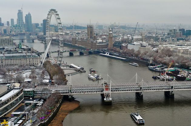 Mmmm, the beautiful grey waters of the Thames....