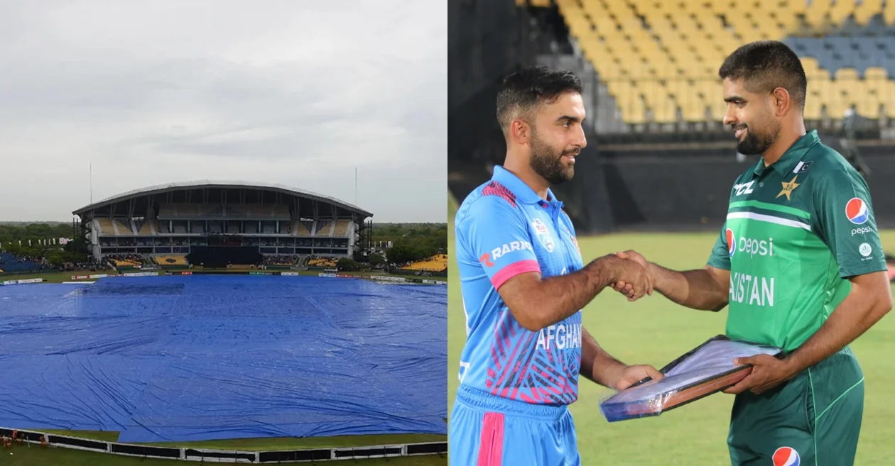 Hashmatullah Shahidi and Babar Azam shaking hands