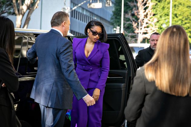 Megan Thee Stallion pictured arriving in court last week