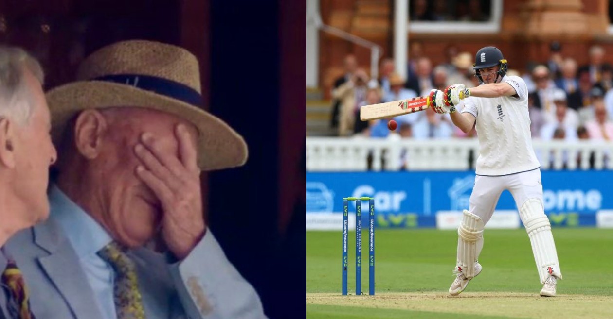 Geoffrey Boycott and Harry Brook